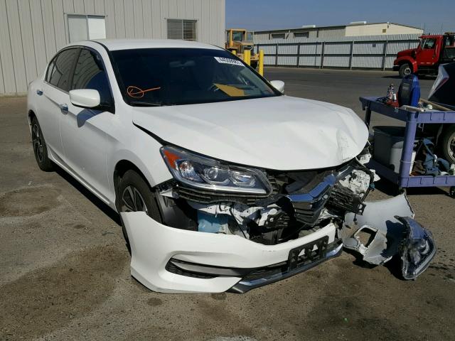 1HGCR2F32GA097031 - 2016 HONDA ACCORD LX WHITE photo 1