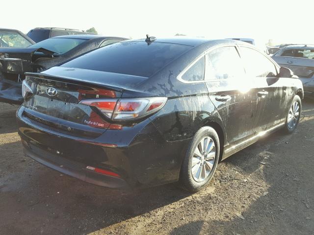 KMHE24L14GA026113 - 2016 HYUNDAI SONATA HYB BLACK photo 4