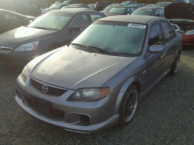 JM1BJ227530647719 - 2003 MAZDA PROTEGE SP GRAY photo 2