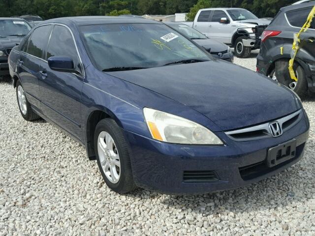 1HGCM56866A155927 - 2006 HONDA ACCORD EX BLUE photo 1