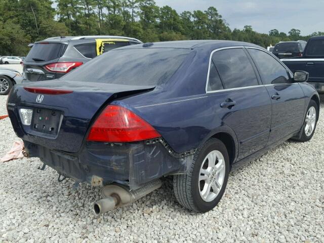 1HGCM56866A155927 - 2006 HONDA ACCORD EX BLUE photo 4