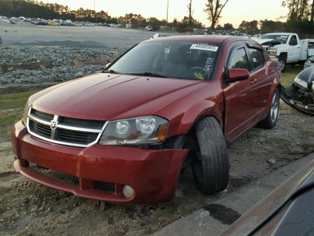 1B3LD76M48N164159 - 2008 DODGE AVENGER R/ RED photo 2