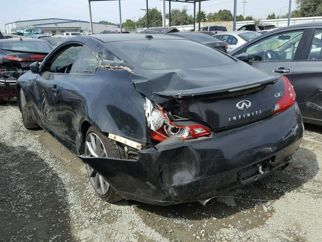 JNKCV64E68M116376 - 2008 INFINITI G37 BASE BLACK photo 3