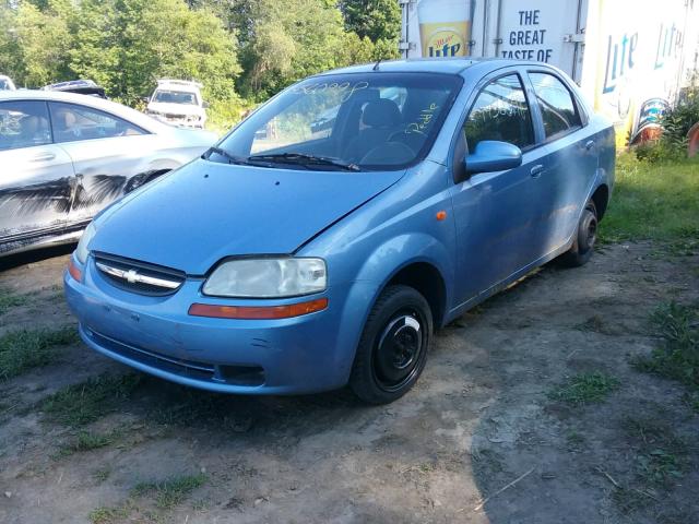 KL1TJ52604B174936 - 2004 CHEVROLET AVEO LS BLUE photo 2