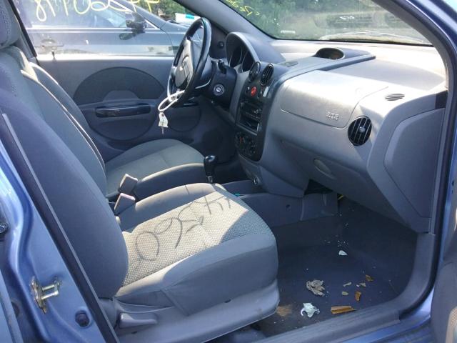 KL1TJ52604B174936 - 2004 CHEVROLET AVEO LS BLUE photo 5