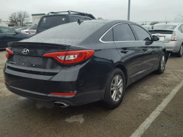 5NPE24AF2GH393927 - 2016 HYUNDAI SONATA SE BLACK photo 4