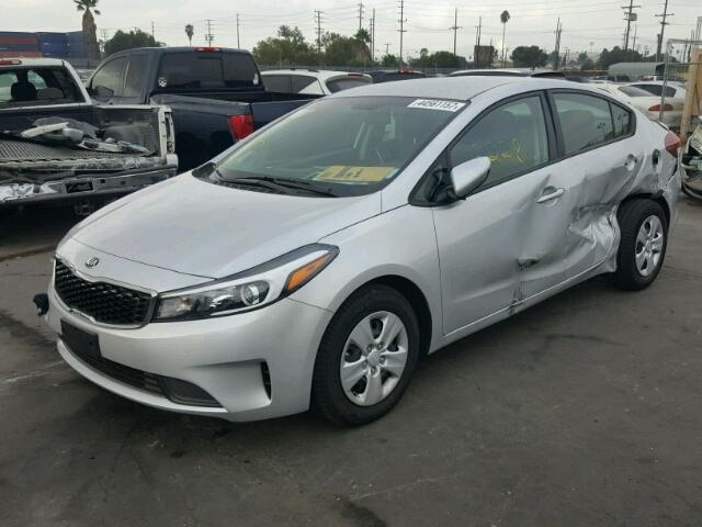 3KPFK4A7XHE142849 - 2017 KIA FORTE LX SILVER photo 2