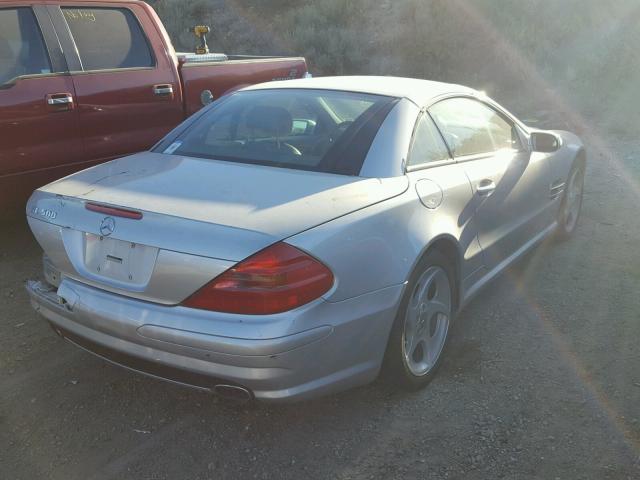 WDBSK75F94F069974 - 2004 MERCEDES-BENZ SL SILVER photo 4