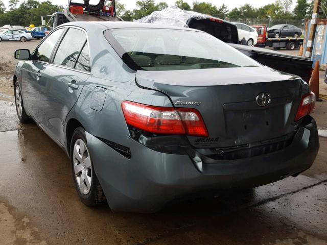 4T1BE46K27U539082 - 2007 TOYOTA CAMRY LE A BLUE photo 3