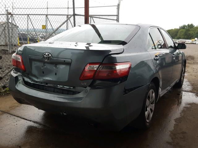 4T1BE46K27U539082 - 2007 TOYOTA CAMRY LE A BLUE photo 4