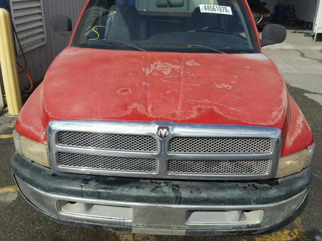 3B7HC12YX1G168342 - 2001 DODGE RAM 1500 RED photo 7