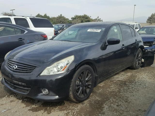 JN1CV6AP0AM200113 - 2010 INFINITI G37 BASE BLACK photo 2