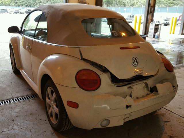 3VWCD31Y45M315439 - 2005 VOLKSWAGEN NEW BEETLE Bej foto 3
