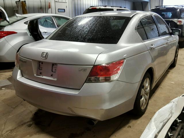 1HGCP36858A007203 - 2008 HONDA ACCORD EXL SILVER photo 4