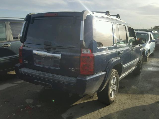 1J8HG58296C199230 - 2006 JEEP COMMANDER BLUE photo 4