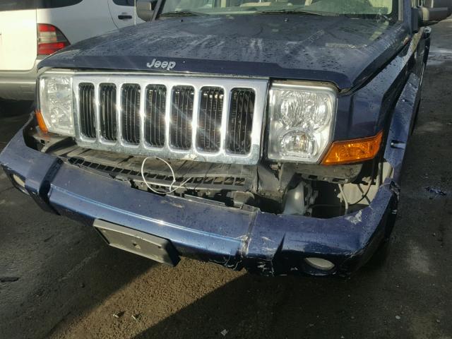 1J8HG58296C199230 - 2006 JEEP COMMANDER BLUE photo 9