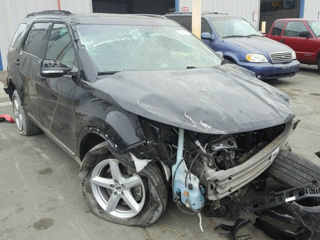 1FM5K8D82GGA36591 - 2016 FORD EXPLORER X BLACK photo 1