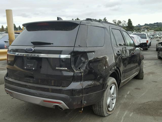 1FM5K8D82GGA36591 - 2016 FORD EXPLORER X BLACK photo 4