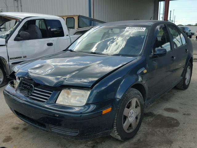 3VWRP69M92M035113 - 2002 VOLKSWAGEN JETTA GREEN photo 2