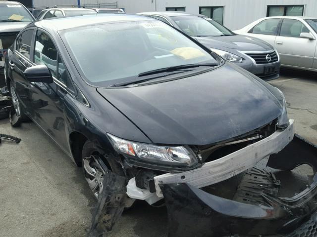 19XFB2F50EE266328 - 2014 HONDA CIVIC LX BLACK photo 1