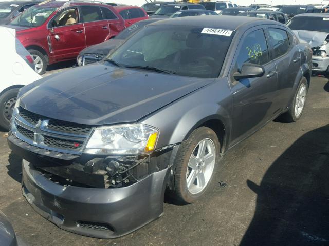 1C3CDZAB1DN605003 - 2013 DODGE AVENGER SE CHARCOAL photo 2