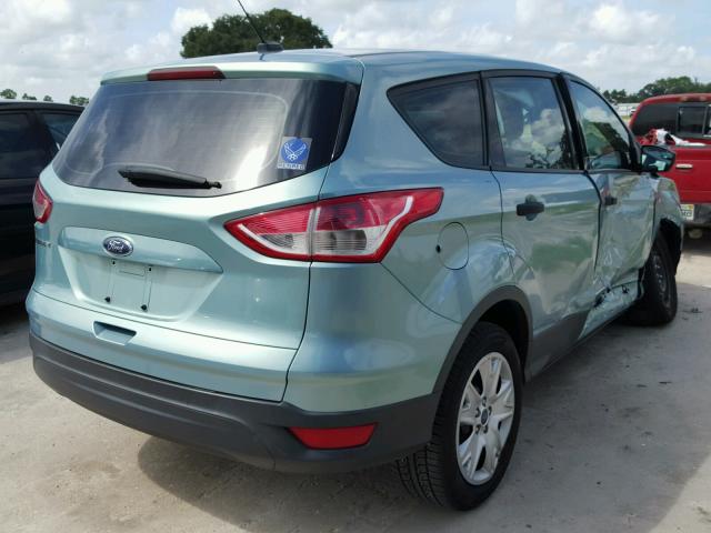 1FMCU0F70DUC09142 - 2013 FORD ESCAPE S GREEN photo 4