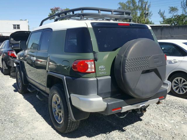 JTEBU4BF0BK111690 - 2011 TOYOTA FJ CRUISER GREEN photo 3