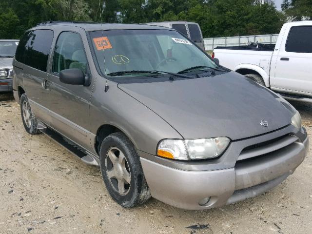 4N2ZN15T51D814976 - 2001 NISSAN QUEST GXE TAN photo 1