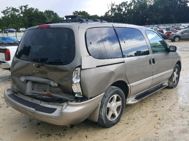 4N2ZN15T51D814976 - 2001 NISSAN QUEST GXE TAN photo 4