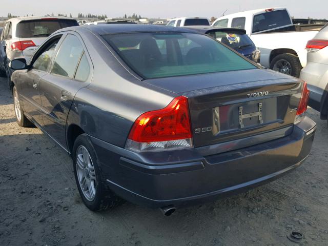 YV1RS592482693054 - 2008 VOLVO S60 2.5T GRAY photo 3