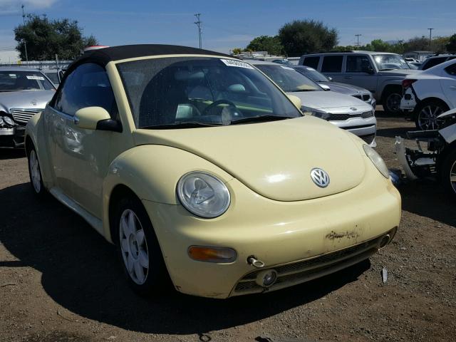 3VWCK21Y23M314531 - 2003 VOLKSWAGEN NEW BEETLE 黄色 照片 1