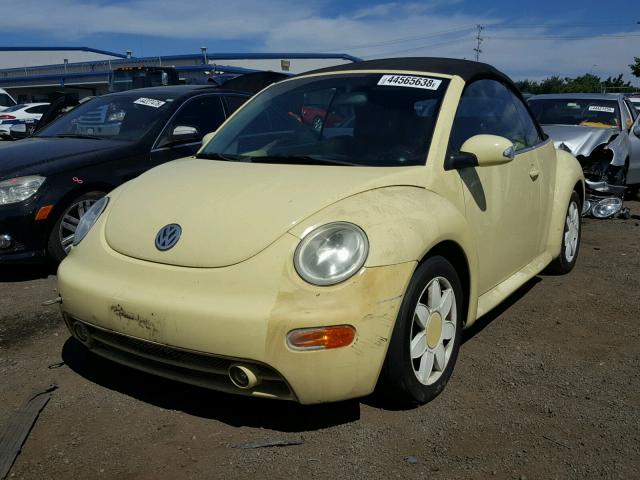 3VWCK21Y23M314531 - 2003 VOLKSWAGEN NEW BEETLE 黄色 照片 2
