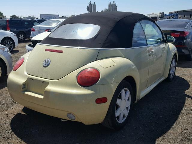 3VWCK21Y23M314531 - 2003 VOLKSWAGEN NEW BEETLE 黄色 照片 4