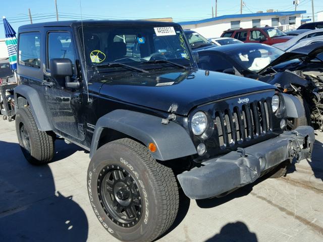 1C4AJWAG8FL576362 - 2015 JEEP WRANGLER S BLACK photo 1