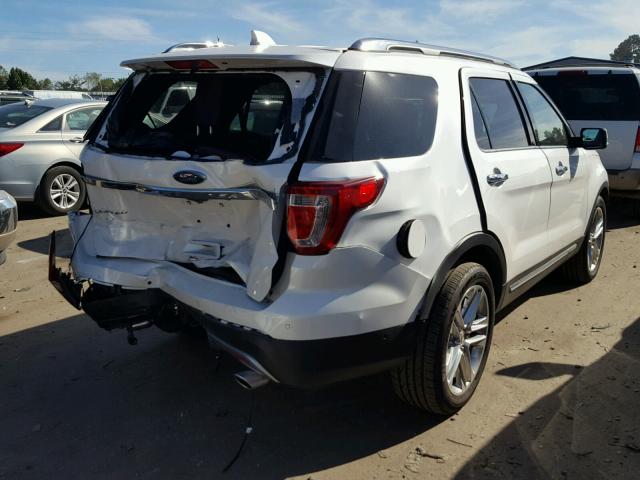 1FM5K7F81HGC98966 - 2017 FORD EXPLORER L WHITE photo 4