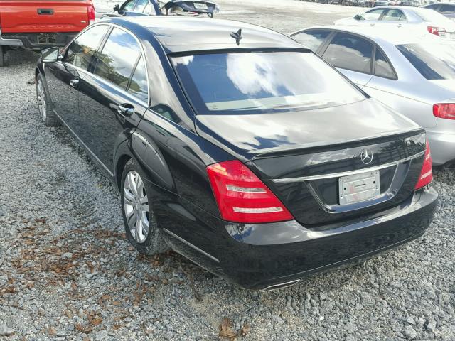 WDDNG9FB6AA321718 - 2010 MERCEDES-BENZ S BLACK photo 3