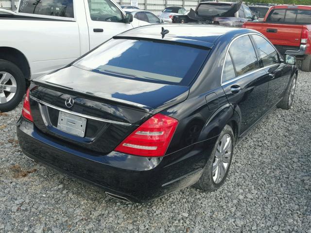 WDDNG9FB6AA321718 - 2010 MERCEDES-BENZ S BLACK photo 4