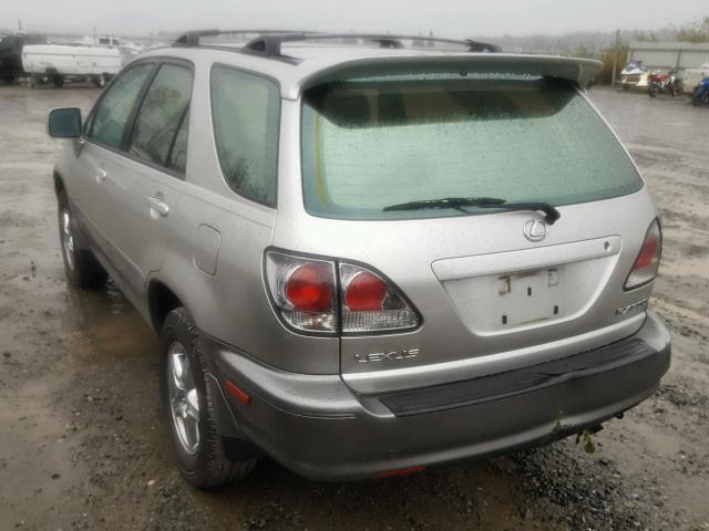 JTJHF10U310197416 - 2001 LEXUS RX 300 SILVER photo 3