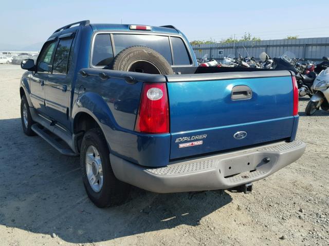 1FMZU77E21UB29501 - 2001 FORD EXPLORER S TEAL photo 3