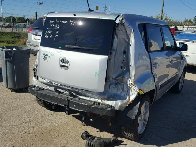 KNDJT2A27B7723216 - 2011 KIA SOUL + SILVER photo 4
