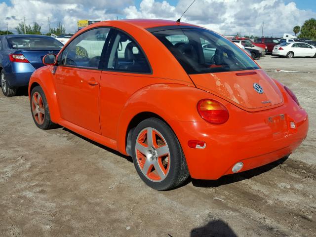 3VWCD21C12M428467 - 2002 VOLKSWAGEN NEW BEETLE ORANGE photo 3