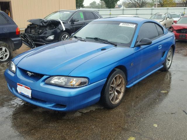 1FALP42T7RF185607 - 1994 FORD MUSTANG GT BLUE photo 2