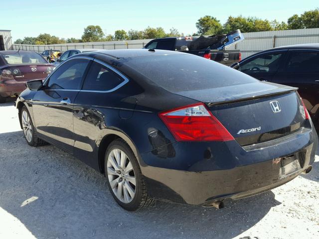 1HGCS22818A004765 - 2008 HONDA ACCORD EXL BLACK photo 3