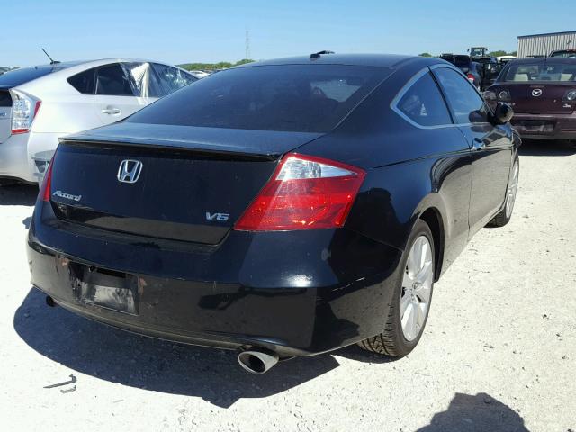 1HGCS22818A004765 - 2008 HONDA ACCORD EXL BLACK photo 4