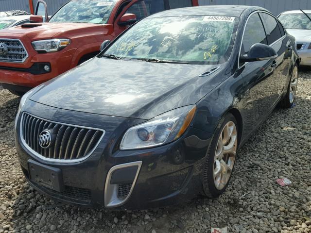 2G4GV5GVXC9179135 - 2012 BUICK REGAL GS GRAY photo 2