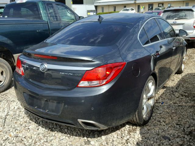 2G4GV5GVXC9179135 - 2012 BUICK REGAL GS GRAY photo 4