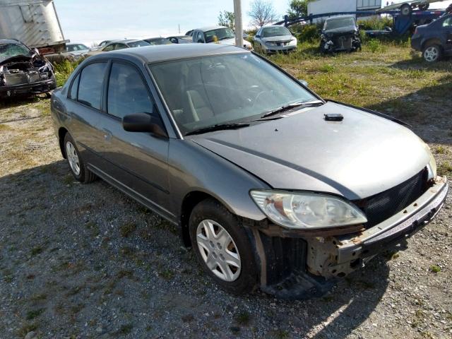 2HGES16424H909974 - 2004 HONDA CIVIC DX GRAY photo 1