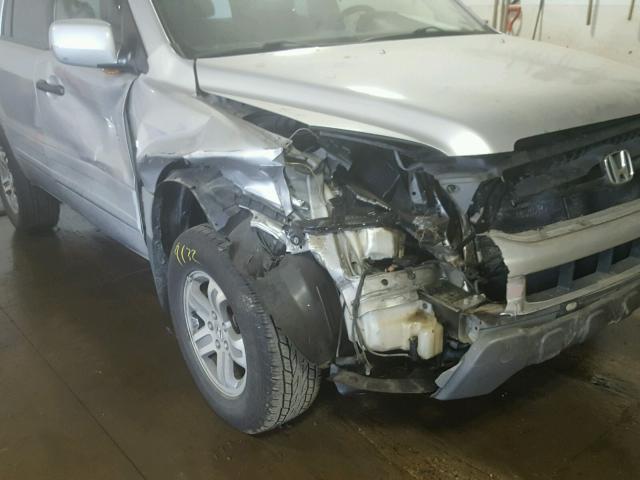 2HKYF18573H545532 - 2003 HONDA PILOT EXL SILVER photo 9