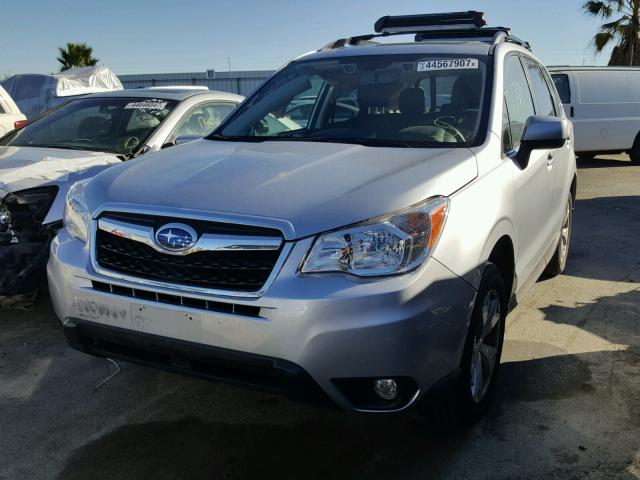 JF2SJARC6GH435871 - 2016 SUBARU FORESTER 2 SILVER photo 2