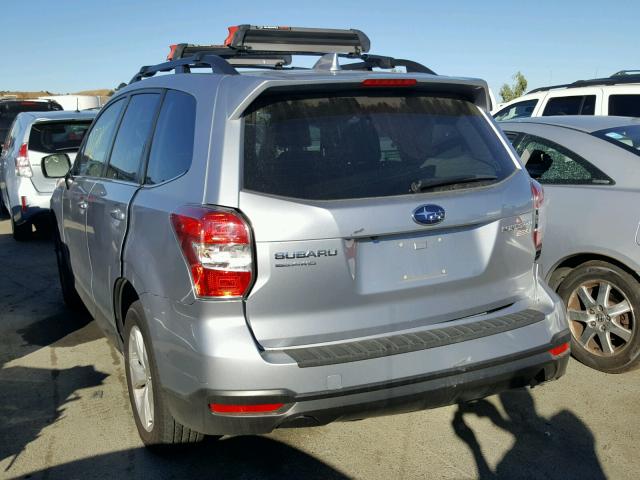 JF2SJARC6GH435871 - 2016 SUBARU FORESTER 2 SILVER photo 3